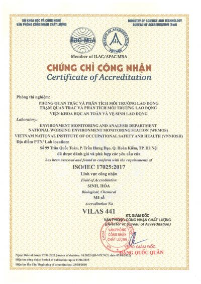 ISO/IEC 17025:2017 ACCREDITATION