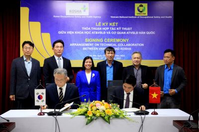 Signing of the Technical Coordination Arrangement between the Vietnam National Institute of Occupational Safety and Health and Korea Occupational Safety and Health Agency