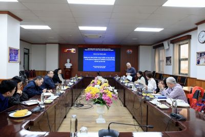 Nghiệm thu cấp cơ sở đề tài &quot;Nghiên cứu, đánh giá hiện trạng ô nhiễm các hợp chất hữu cơ bền polybrom diphenyl ete (PBDEs) trong bụi lơ lửng tại khu vực làm việc&quot;, mã số: 2023/04/CTTĐ-ATVSLĐ