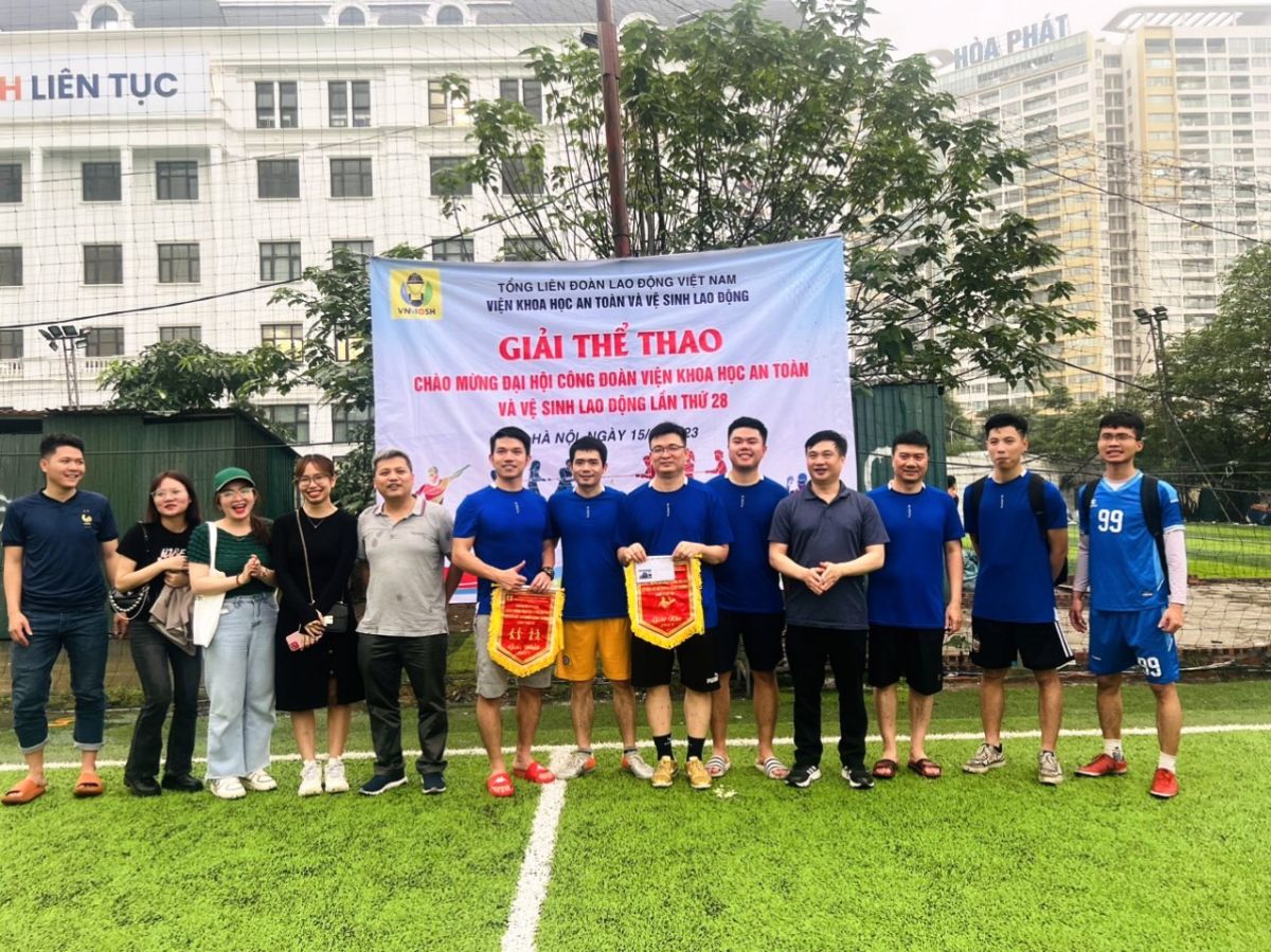 Giải thể thao chào mừng Đại hội Công đoàn Viện Khoa học An toàn và Vệ sinh lao động lần thứ 28, nhiệm kỳ 2023-2028