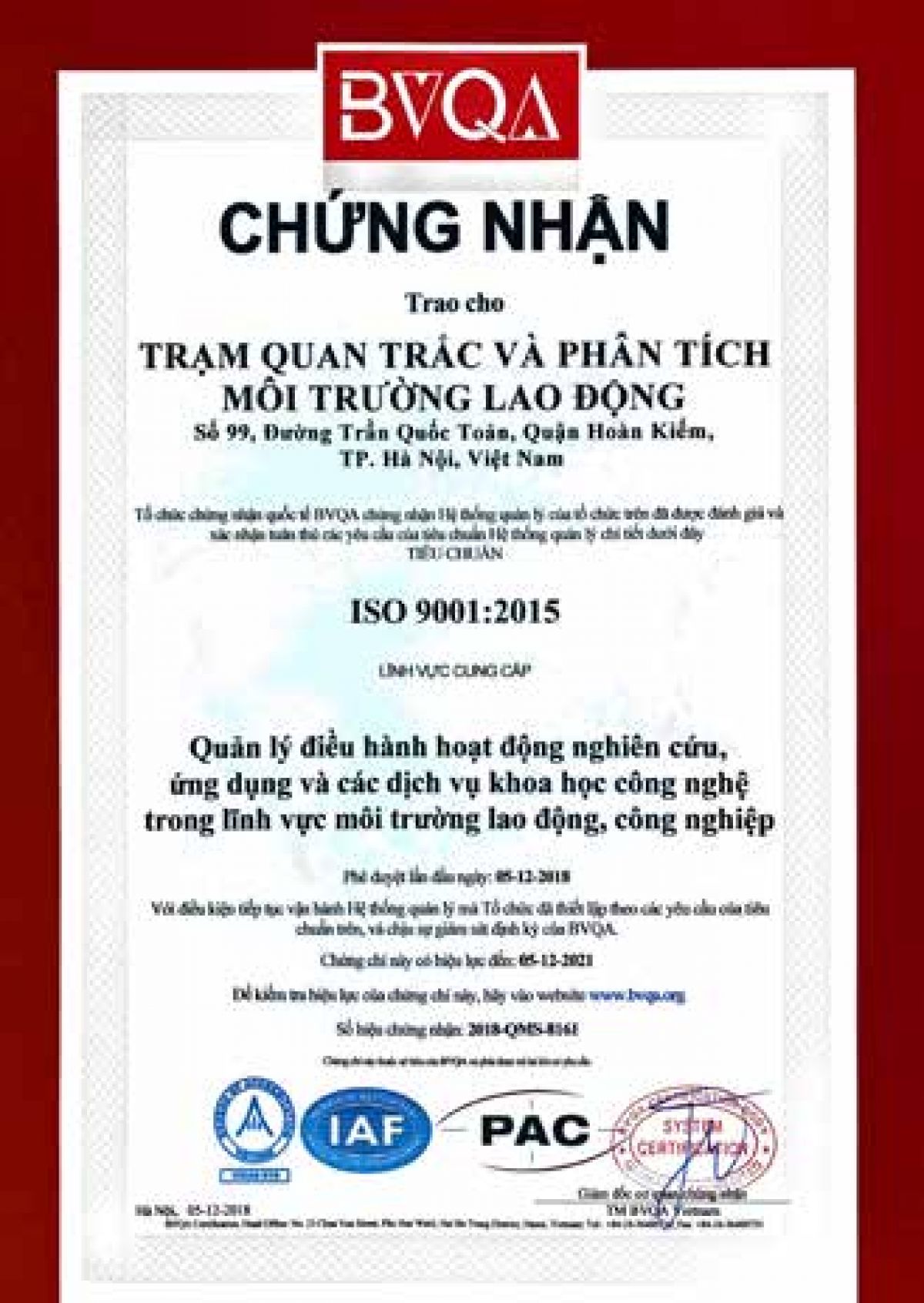 Thông tin dịch vụ